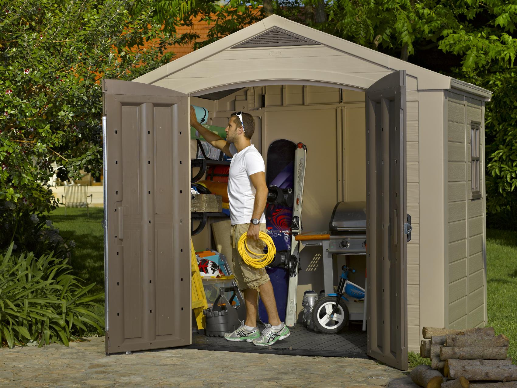 KETER FACTOR 8'x6' SHED 2.6mx1.8m