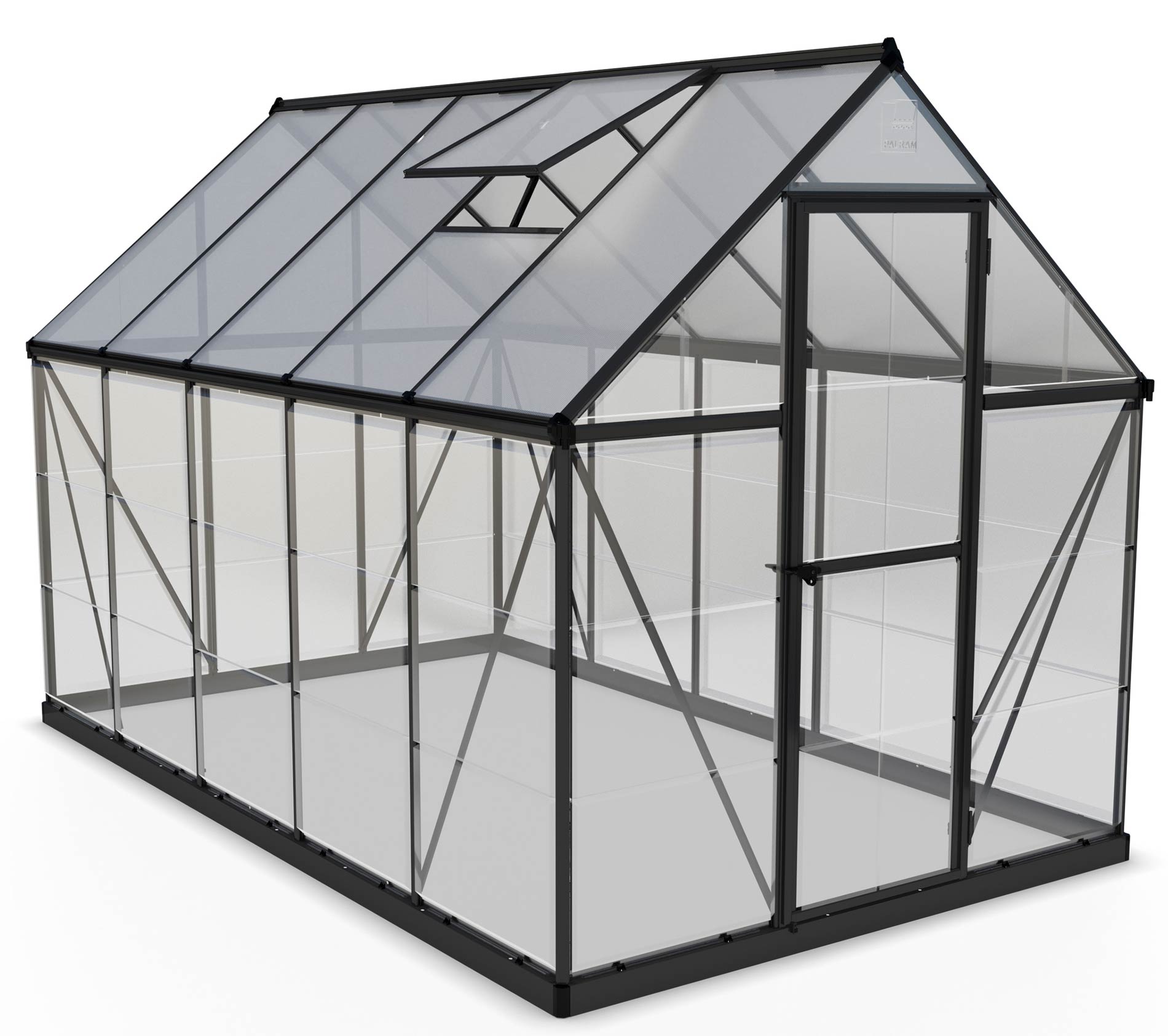 HYBRID 6'x10' GREY GREENHOUSE