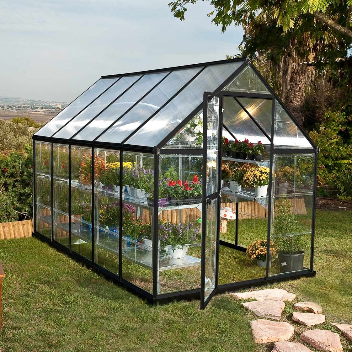 HYBRID 6'x10' GREY GREENHOUSE