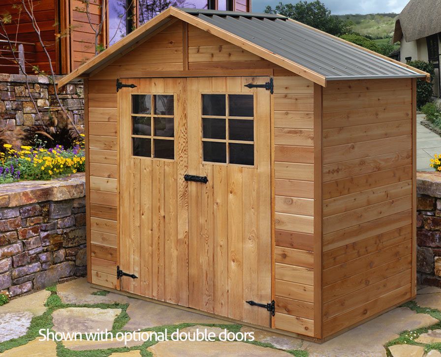 CEDAR SHED WATTLE 8x4ft - 2.5mx1.2m