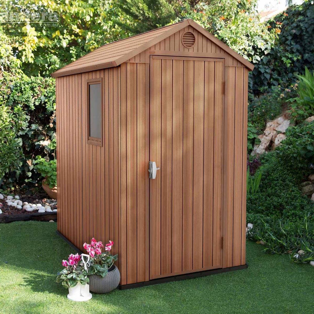 KETER DARWIN 4'x6' GARDEN SHED BROWN 1.3mx1.8m