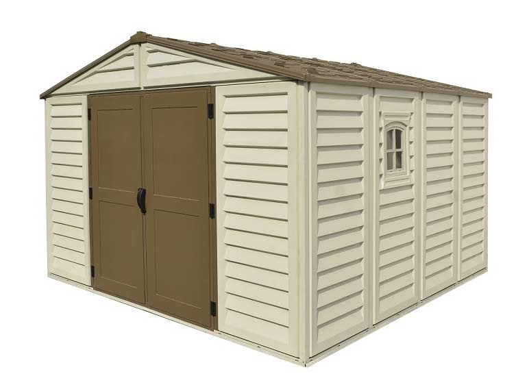 DURAMAX WOODBRIDGE 10.5'x10.5' GARDEN SHED 3.2m x 3.2m