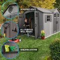 LIFETIME 15'x8' GARDEN SHED 4.6mx2.4m