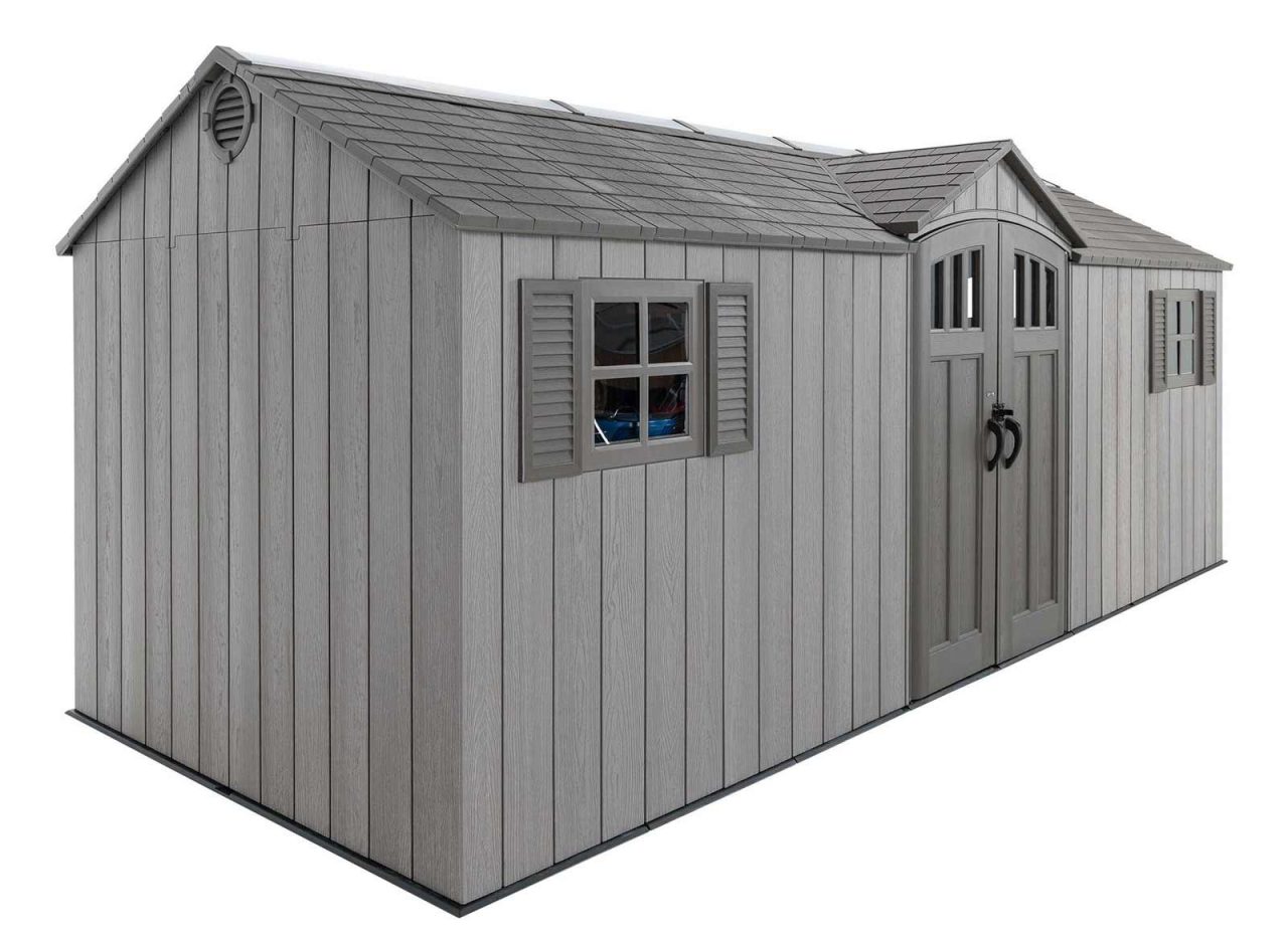 LIFETIME 20'x8' GARDEN SHED 6.1mx2.4m