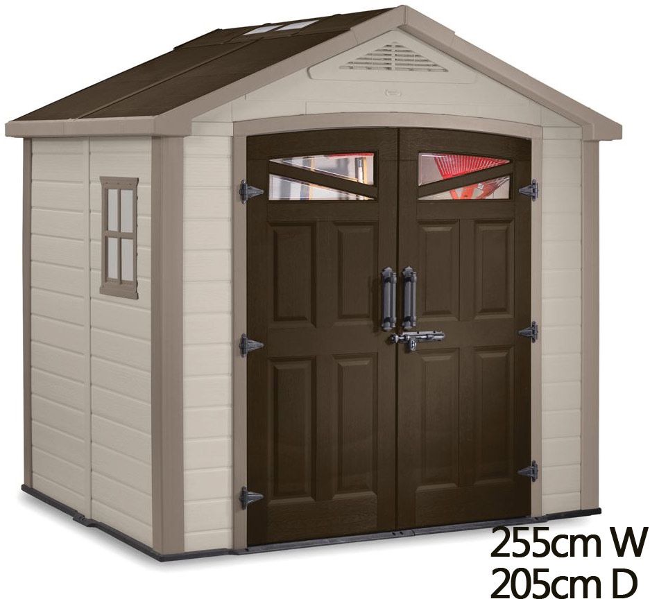 keter bellevue garden shed 2.5mx2m