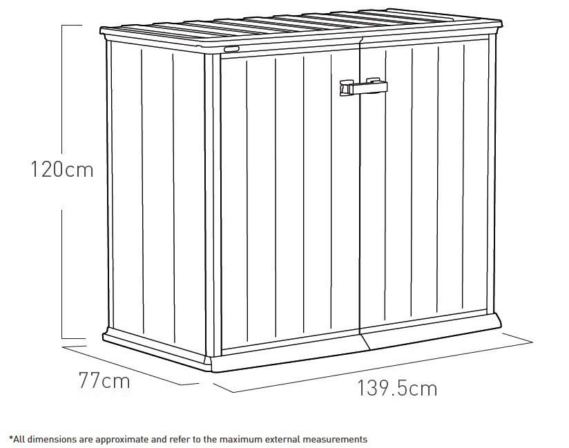 KETER PATIO STORE 1.4m x 0.8m