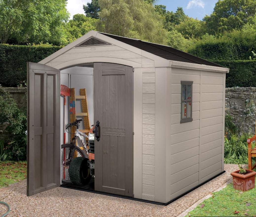 KETER FACTOR 8'x8' SHED 2.6mx2.5m