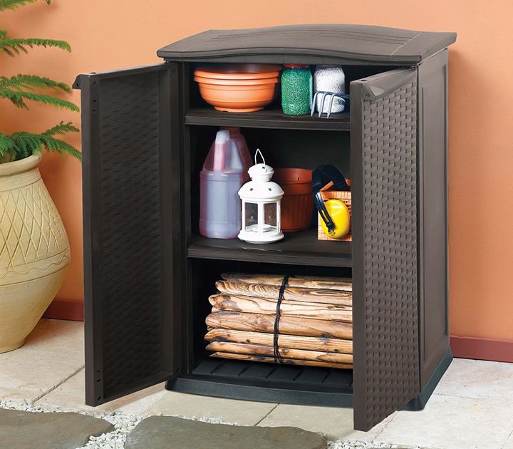 KETER RATTAN STYLE MINI CABINET