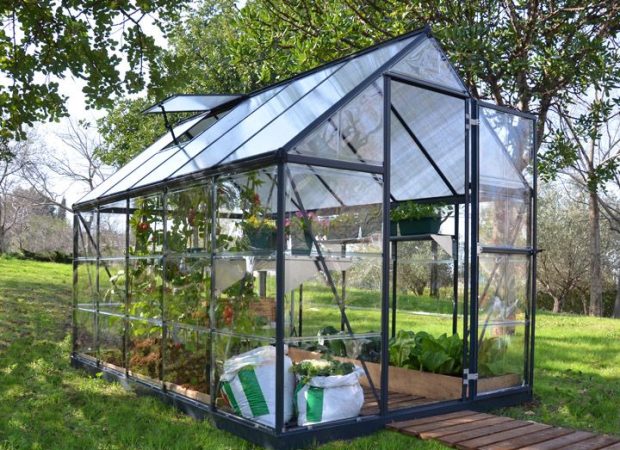 HYBRID 6'x10' GREY GREENHOUSE